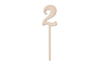 Produktbild von Sallys Cake Topper Zahlen - aus echtem Holz - 2
