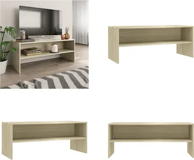 Obrázek produktu pro vidaXL TV skříňka Sonoma dub 100x40x40 cm materiál na bázi dřeva - TV skříňka - TV stolky - TV stolky