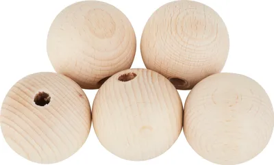 Produktbild von VBS Holzkugeln durchgebohrt "Ø 40 mm" 5 Stück