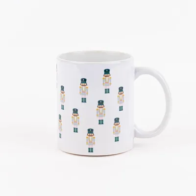 Produktbild von Clayre & Eef Tasse Nussknacker Porzellan weiß bunt 300ml