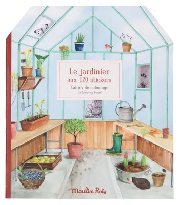 Produktbild von Malbuch mit Aufklebern Das Gärtnerbuch, Moulin Roty