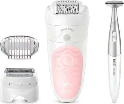 Zdjęcie produktu dla Braun Silk-epil 5 5-820 SensoSmart Wet & Dry - Depilator - różowy/biały