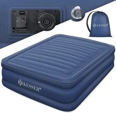 Obrázek produktu pro Elektrická nafukovací matrace pro 2 osoby, 203 x 152,5 cm, zesílená