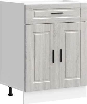 Immagine prodotto di Base da Cucina Porto Grigio Sonoma in Legno Multistrato