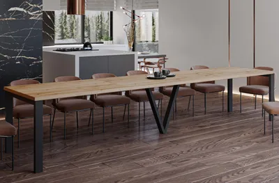 Produktbild von ENDO-Möbel Ausziehbarer Esstisch XXL Titan 130-405cm (Eiche Evoke)