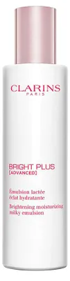 Imagen del producto de Clarins BRIGHT PLUS ADVANCED, para mujeres, 100 ml, emulsión, piel seca, piel normal, piel grasa, hidratante, suavizante, envase