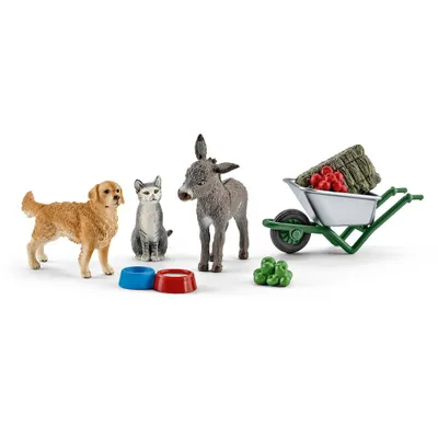 Produktbild von Schleich - Tierfiguren, Fütterung auf dem Bauernhof; 41423