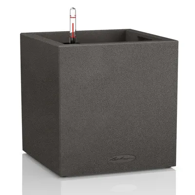 Obrázek produktu pro Lechuza Samozavlažovací květináč Canto Stone Square průměr 40 cm, černá