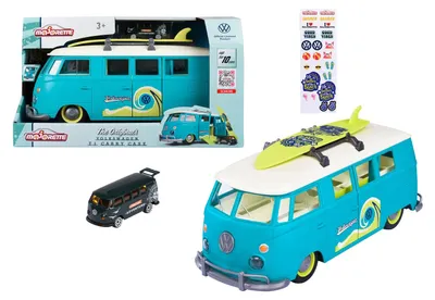 Produktbild von Majorette VW The Originals T1 Carry Case Platz für 10 Autos 212055010