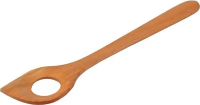 Produktbild von Löffel, spitz, mit Loch, geölt aus Kirschholz 30 cm