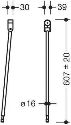 Produktbild von HEWI 950.50.021XA 95 Bodenstütze f.SK-Griffe 801.50.,