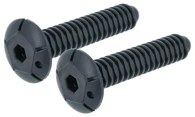 Produktbild von vhbw 2x Stellfuß Ersatz für Siemens 10020572, 00612650 für Geschirrspüler - 11 cm Standfuß, Schwarz