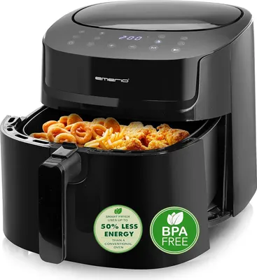 Produktbild von TOP AirFryer, Frittieren ohne zusätzliches Öl, 7.2 Liter Volumen, 8 Automatik Programme, Cool Touch, BPA frei, schnelle Aufheizung, 1800 Watt