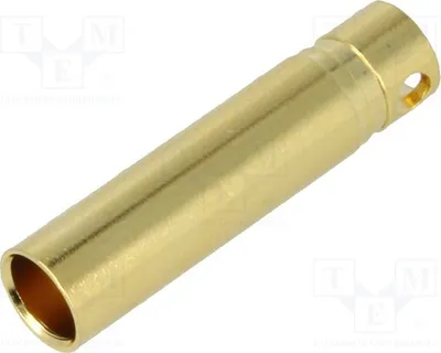 Immagine prodotto di 10 connettori a banana, 1,2 mΩ, 32 A, isolati (no), connettori a banana da 4 mm