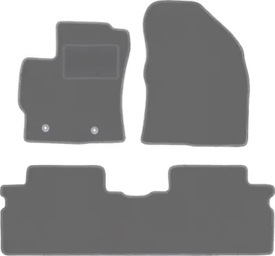 Zdjęcie produktu dla Dywaniki samochodowe grafit do Toyota Verso (2009-2013) minivan welurowe, grafitowe