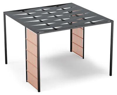 Produktbild von Blumfeldt Shade Cove Vert Gartenpavillon 3x3 m - wasserdicht, stabil, winterfest mit pulverbeschichtetem Stahlrahmen, PA-beschichtetem Dach und Stahlsichtschutz in modernem Design