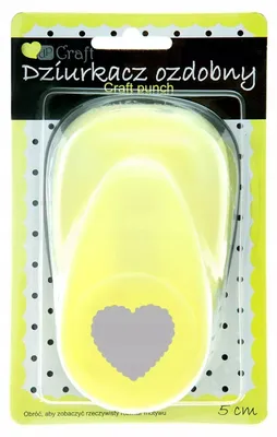 Obrázok produktu pre Ozdobný dierovač 5 cm - srdiečko s volánikom - DpCraft