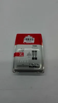 Produktbild von Canon PGI-570BK XL Tinte (Pigment-Schwarz) mit hoher Reichweite (Doppelpack), Hohe (XL-) Ausbeute, Schwarz, Tinte auf Pigmentbasis, 22 ml, 2 Stück(e), 500 Seiten