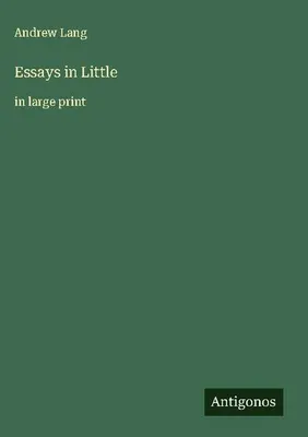 Produktbild von Essays in Little
