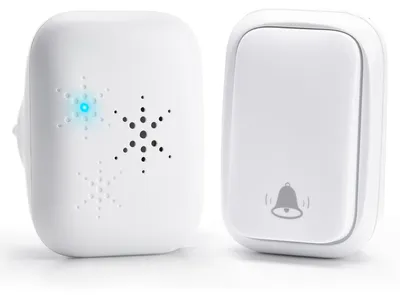 Productafbeelding van Draadloze deurbelset, draadloos en batterijloos, 4 volumen, 120 dB, 400 m bereik