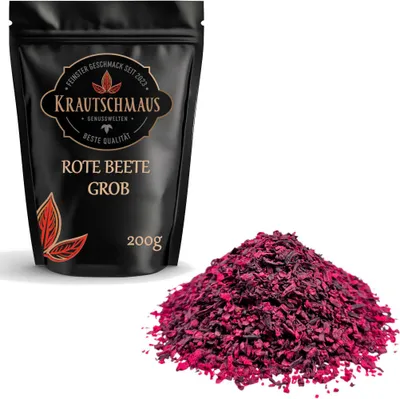 Produktbild von 200g Rote Beete Stücke von Krautschmaus, schonend getrocknet, voller Geschmack