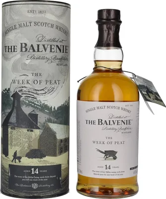Produktbild von Balvenie 14 Years Week of Peat + Box 700ml 48,3% Vol.
