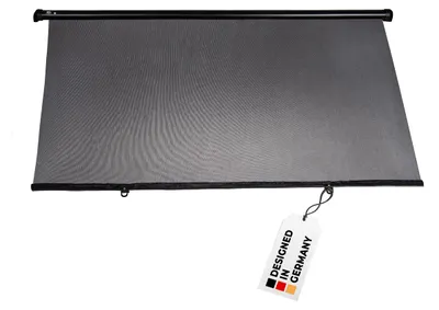 Obrázok produktu pre alca® Slnečná clona do auta 98 x 55 cm 90 cm skrutkovacia na okná auta Ochrana pred UV žiarením Slnečná clona s jednoručnou funkciou navíjania Ochrana pred slnkom auto nákladné auto deti