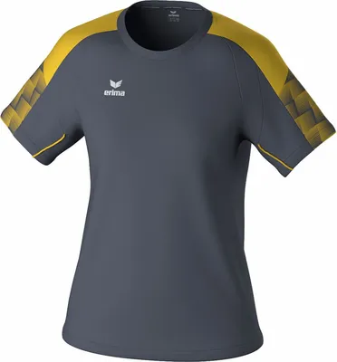 Produktbild von Erima Evo Star T-Shirt Schiefergrau/Gelb - 40