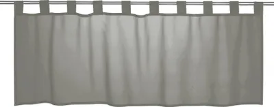 Produktbild von Elbersdrucke Bistrogardine Basic 07 grau transparent  48x140 cm
