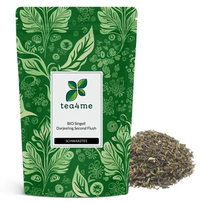 Produktbild von tea4me BIO Singell Second Flush Schwarztee aus Darjeeling