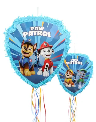 Produktbild von Blaue Paw Patrol Zug-Piñata (33 x 38 x 9 cm) -