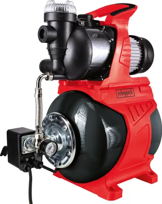 Image de Scheppach Station d'eau domestique HWW1000 | Moteur 1000 W | Capacité de la cuve 19 L | Débit 4300 L/h | Pression de refoulement max. 4,4 bar | Hauteur de refoulement max. 44 m