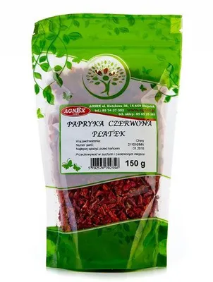 Zdjęcie produktu dla Papryka czerwona płatek 150g