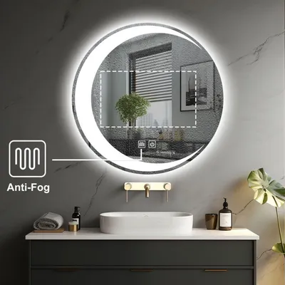 Zdjęcie produktu dla IREDA Lustro łazienkowe z oświetleniem LED, 70 cm