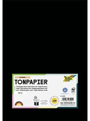 Obrázok produktu pre Folia 6490 100 farebný papier A4 čierny(T)