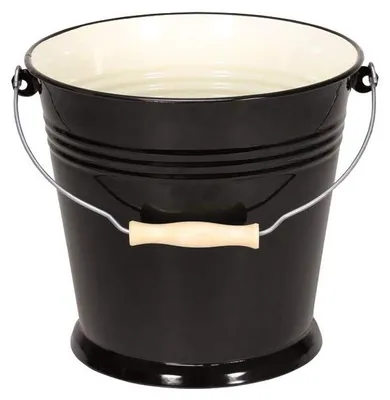 Eimer 10 Liter, Emaille, Mehrfarbig, Runder Wasser-Eimer