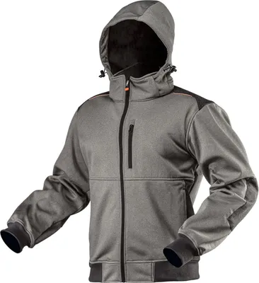 Obrázok produktu pre NEO TOOLS Softshellová bunda - vetruodolná bunda - nepremokavý softshell - Softshellová pracovná bunda s odnímateľnou kapucňou - veľkosť XXL