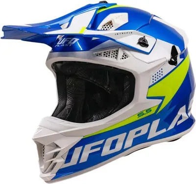 Produktbild von UFO Plast Crosshelm Intrepid Helm Interpid S Blau Gelb