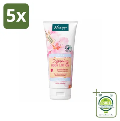 Productafbeelding van 5 x Kneipp Bodylotion Zachte Huid, Amandelbloesem, 200 ml - Grote verpakking - 5 stuks
