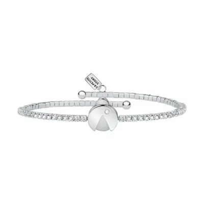 Produktbild von Silberarmband mit Kristallen und Marienkäfer als Glücksbringer LPS05ARR65