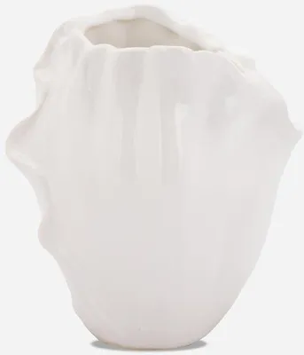 Zdjęcie produktu dla Wazon ceramiczny Biała Piękność w kształcie płatka kwiatu