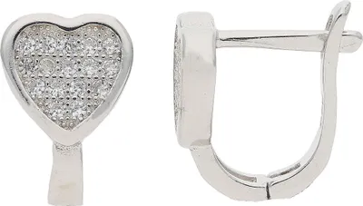 Produktbild von JuwelmaLux Creolen Herz Silber 925 mit Zirkonia JL16-06-0562