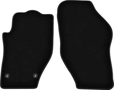 Image de Wielganizator Tapis avant de sol velours sur-mesure pour Peugeot 308 CC (2007-2013, cabrio) noir, jeu 2 pièces, fixations