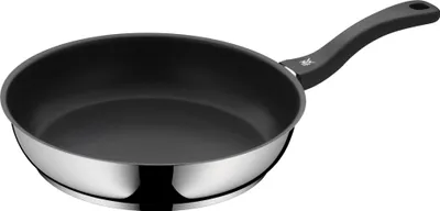 Zdjęcie produktu dla WMF 733686299, Okrągły, Patelnia uniwersalna, Czarny, Stal nierdzewna, Stal nierdzewna, Stal nierdzewna, Ceramika, Prąd elektryczny, Gaz, Halogen, Indukcja