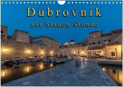 Produktbild von Dubrovnik zur blauen Stunde (Wandkalender 2025 DIN A4 quer), CALVENDO Monatskalender