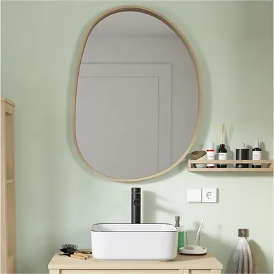 Immagine prodotto di Specchio in rovere ciottolo MALO