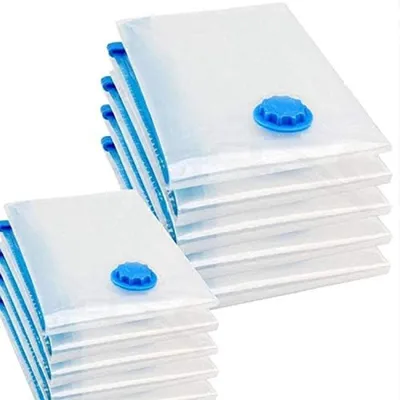 Produktbild von PromoHome® Vakuum Aufbewahrungsbeutel Set – 6 Stück 40x60 cm, Platzsparend, Luftdicht, für Kleidung, Bettwäsche, Decken