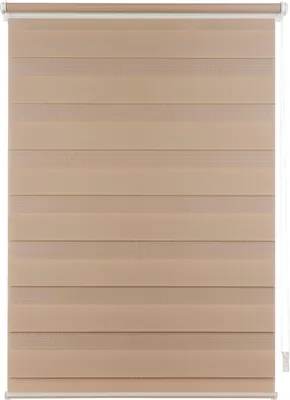 Produktbild von Doppelrollo auf Maß Klemmfix verspannt Farbe: Karamell, Größe: B): 61-70  cm, L): 161-220 cm