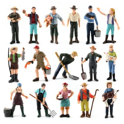 Obrázok produktu pre 16-dielna sada simulačných modelov fariem, miniatúrne figúrky, vzdelávacia hračka