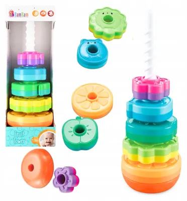 Produktbild von BamBam Spiral-Pyramide Sensorisches Lernspielzeug ab 12M
